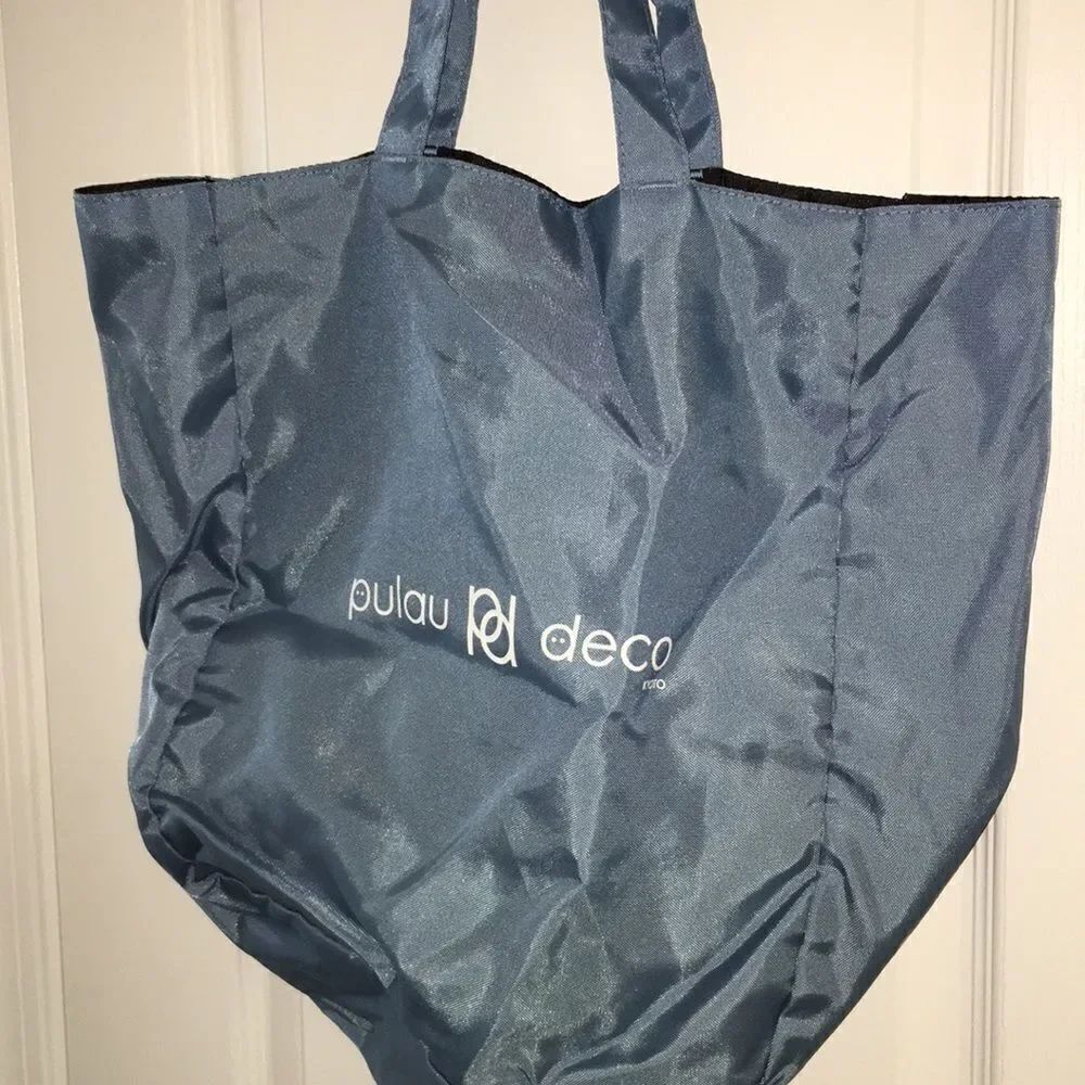 Pilau deco Kyoto Japan shopping shoulder bag blue